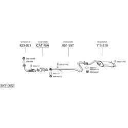 Išmetimo sistema BOSAL SYS10652