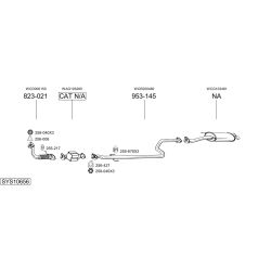 Išmetimo sistema BOSAL SYS10656