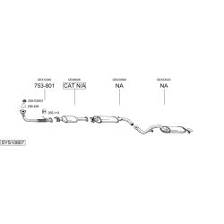 Išmetimo sistema BOSAL SYS10667