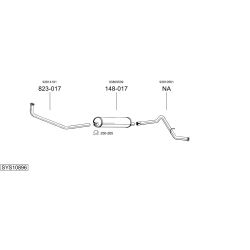 Išmetimo sistema BOSAL SYS10896