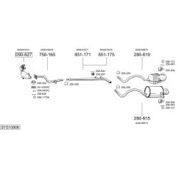 Išmetimo sistema BOSAL SYS10906