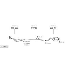 Išmetimo sistema BOSAL SYS10936