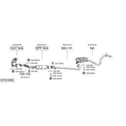 Išmetimo sistema BOSAL SYS10955