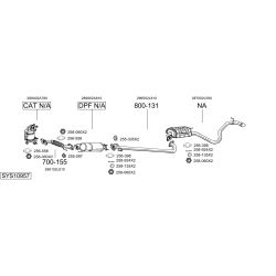 Išmetimo sistema BOSAL SYS10957