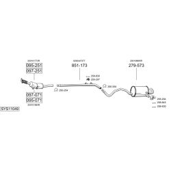 Išmetimo sistema BOSAL SYS11049