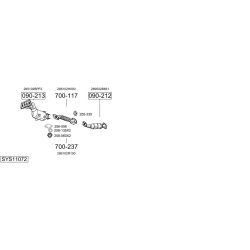 Išmetimo sistema BOSAL SYS11072