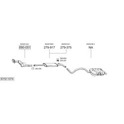 Išmetimo sistema BOSAL SYS11074