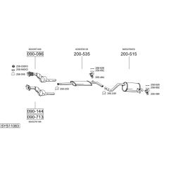 Išmetimo sistema BOSAL SYS11083