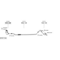 Išmetimo sistema BOSAL SYS11144