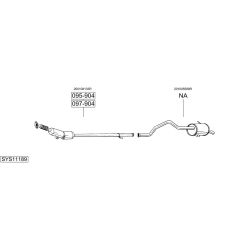 Išmetimo sistema BOSAL SYS11189