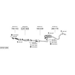 Išmetimo sistema BOSAL SYS11204