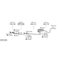 Išmetimo sistema BOSAL SYS11205