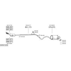 Išmetimo sistema BOSAL SYS11216