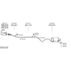 Išmetimo sistema BOSAL SYS11218