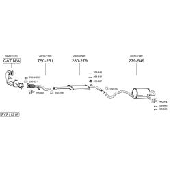 Išmetimo sistema BOSAL SYS11219