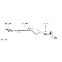 Išmetimo sistema BOSAL SYS11220