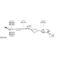 Išmetimo sistema BOSAL SYS11221