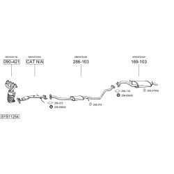 Išmetimo sistema BOSAL SYS11254