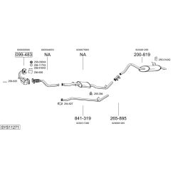 Išmetimo sistema BOSAL SYS11271