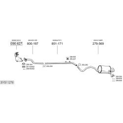 Išmetimo sistema BOSAL SYS11279
