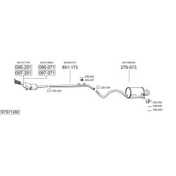 Išmetimo sistema BOSAL SYS11280