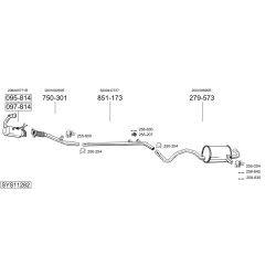 Išmetimo sistema BOSAL SYS11282