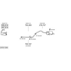 Išmetimo sistema BOSAL SYS11304