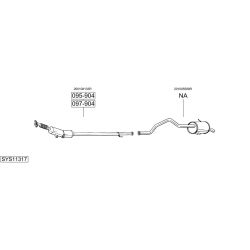 Išmetimo sistema BOSAL SYS11317