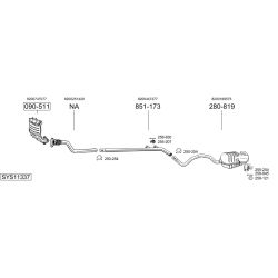 Išmetimo sistema BOSAL SYS11337