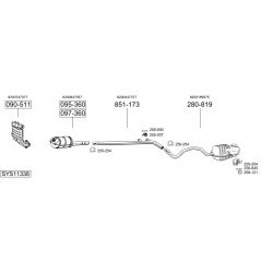 Išmetimo sistema BOSAL SYS11338