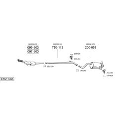 Išmetimo sistema BOSAL SYS11355