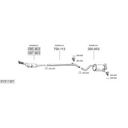 Išmetimo sistema BOSAL SYS11357