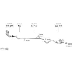 Išmetimo sistema BOSAL SYS11358
