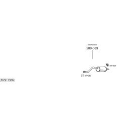 Išmetimo sistema BOSAL SYS11359