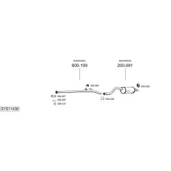 Išmetimo sistema BOSAL SYS11438