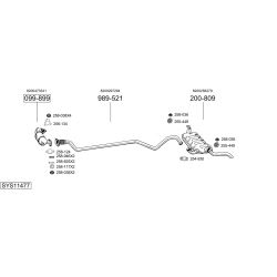 Išmetimo sistema BOSAL SYS11477