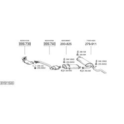 Išmetimo sistema BOSAL SYS11533