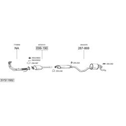 Išmetimo sistema BOSAL SYS11682