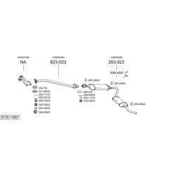 Išmetimo sistema BOSAL SYS11687