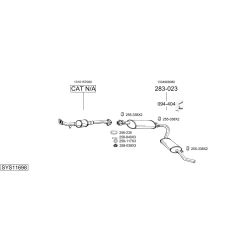 Išmetimo sistema BOSAL SYS11698
