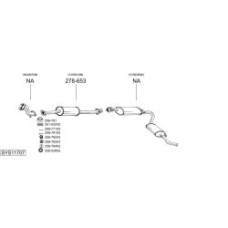 Išmetimo sistema BOSAL SYS11707