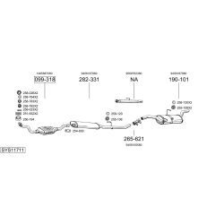 Išmetimo sistema BOSAL SYS11711