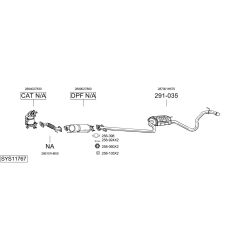 Išmetimo sistema BOSAL SYS11767