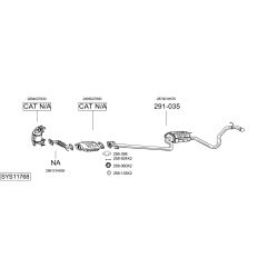 Išmetimo sistema BOSAL SYS11768