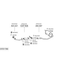 Išmetimo sistema BOSAL SYS11788