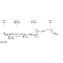 Išmetimo sistema BOSAL SYS11795