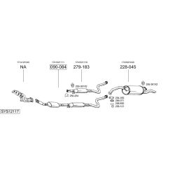 Išmetimo sistema BOSAL SYS12117