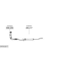 Išmetimo sistema BOSAL SYS12217