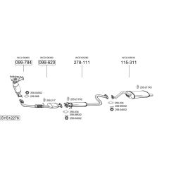 Išmetimo sistema BOSAL SYS12276