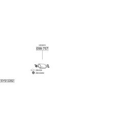 Išmetimo sistema BOSAL SYS12282
